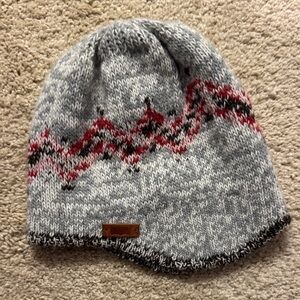 Levi's Kids Gray and Red Knit Beanie